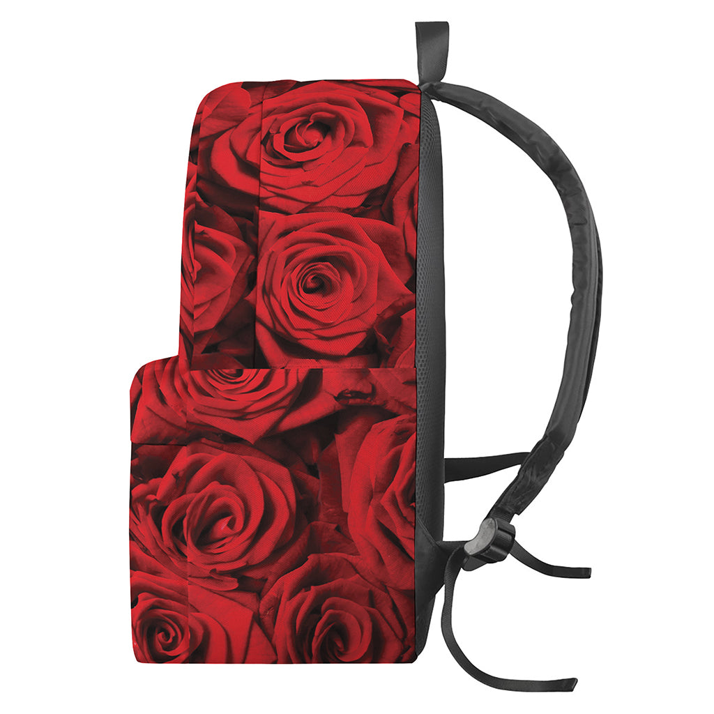 Red Rose Print Backpack