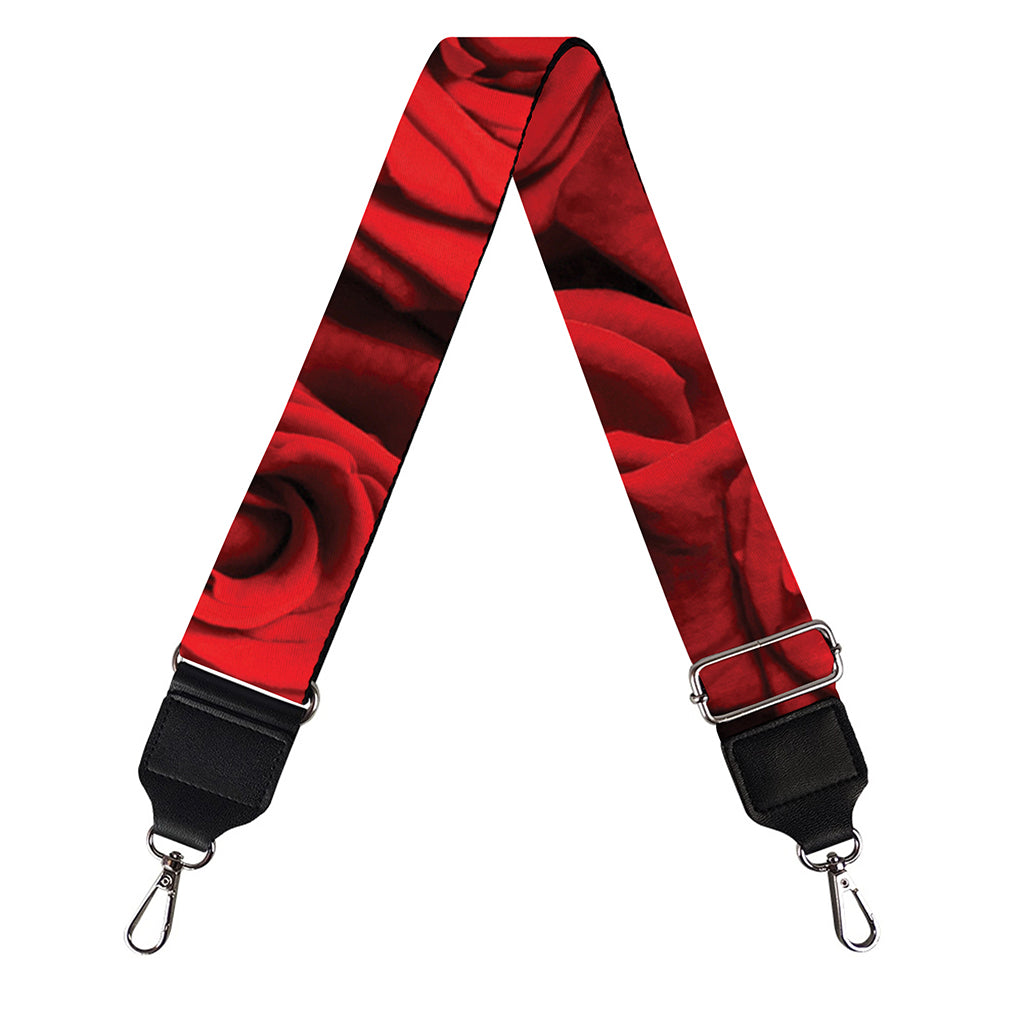 Red Rose Print Bag Strap