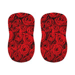 Red Rose Print Bar Stool Covers