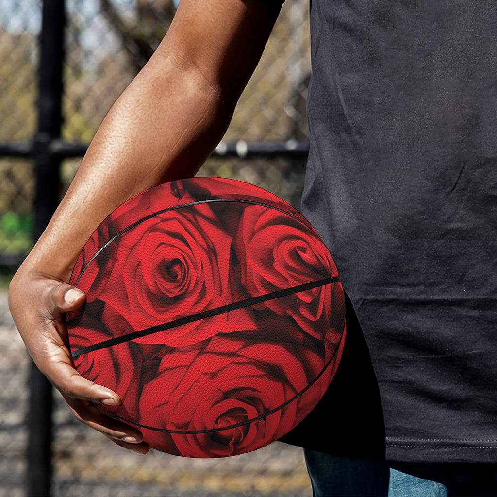 Red Rose Print Basketball