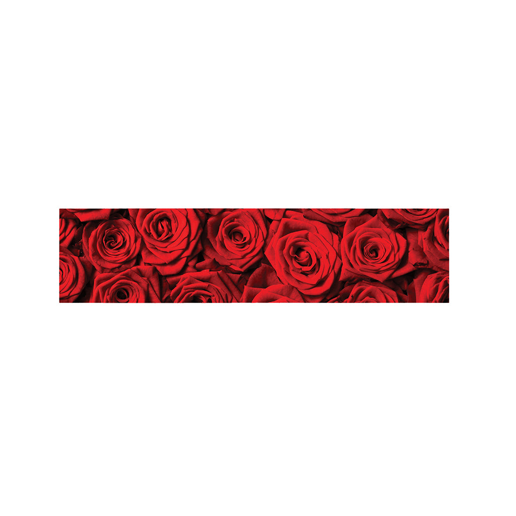 Red Rose Print Bed Runner