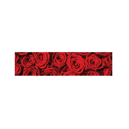 Red Rose Print Bed Runner
