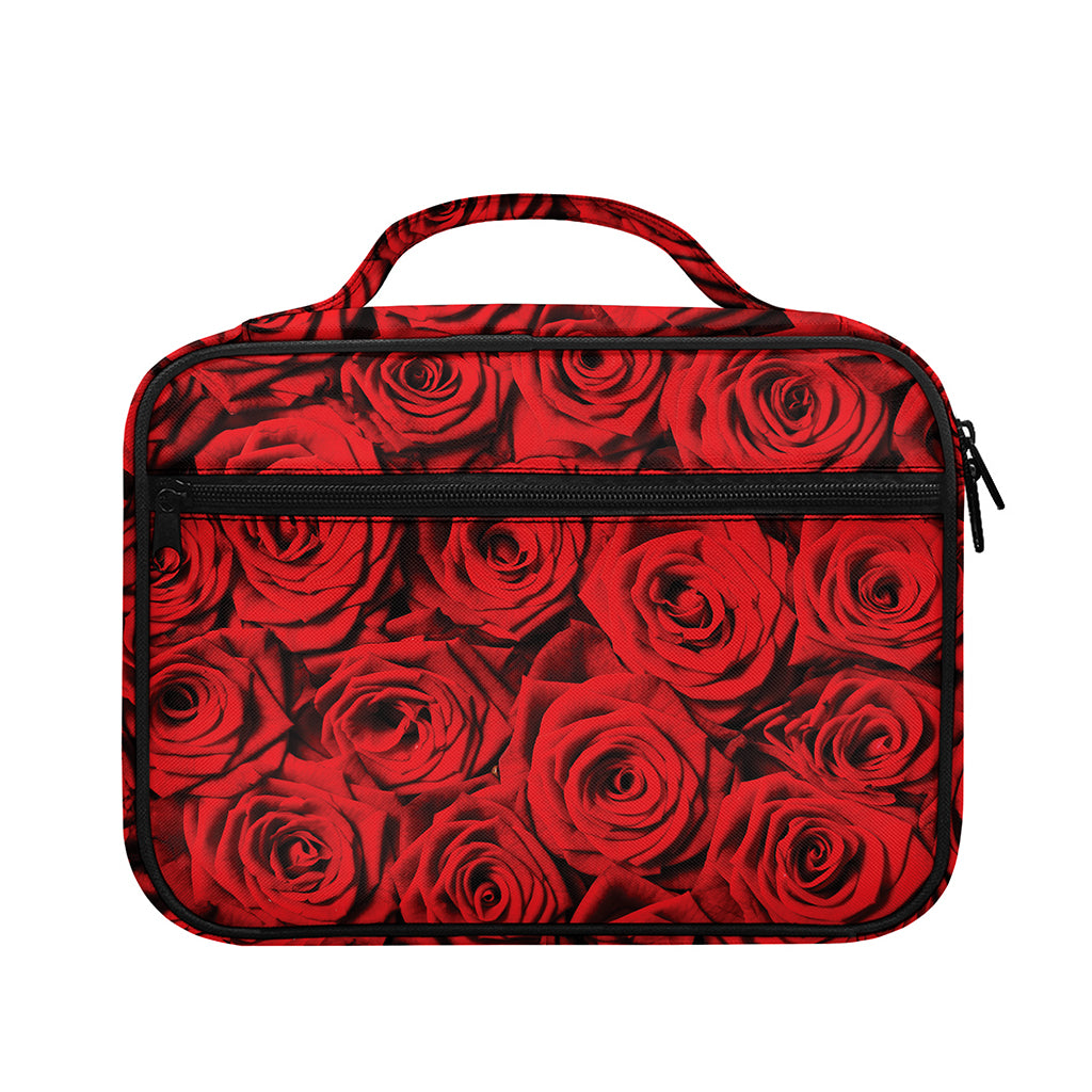 Red Rose Print Briefcase Bible Bag