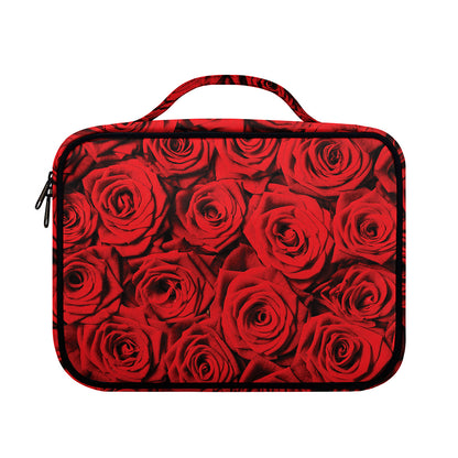 Red Rose Print Briefcase Bible Bag