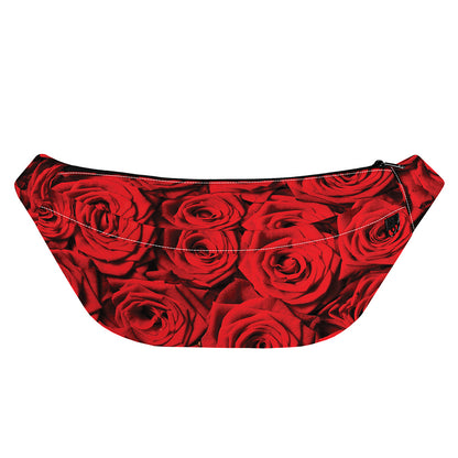 Red Rose Print Fanny Pack