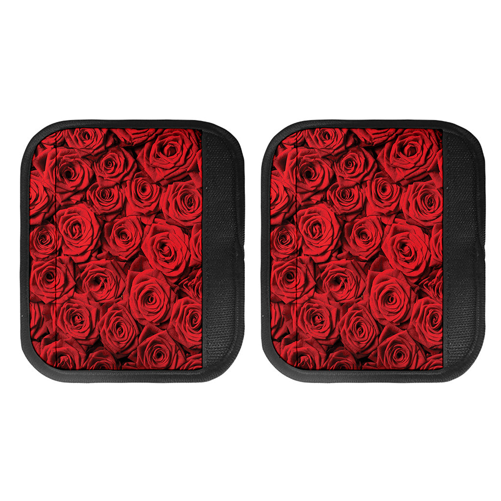 Red Rose Print Handle Covers