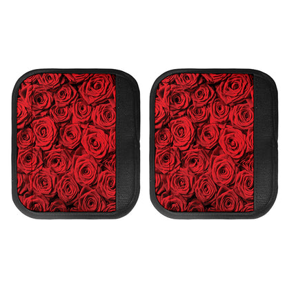 Red Rose Print Handle Covers