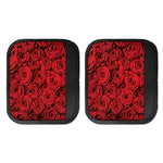 Red Rose Print Handle Covers