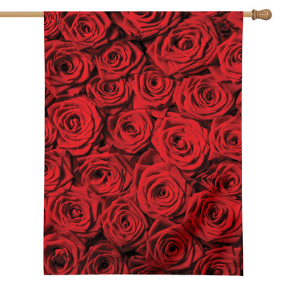 Red Rose Print House Flag