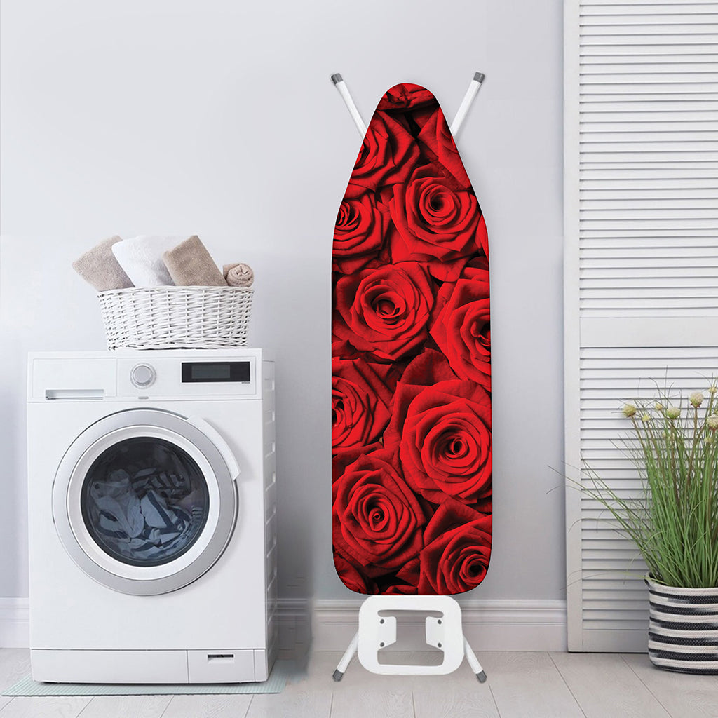 Red Rose Print Ironing Board Cover