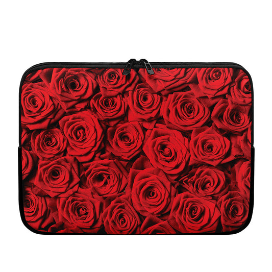Red Rose Print Laptop Sleeve