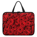Red Rose Print Laptop Sleeve With Handle