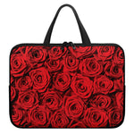 Red Rose Print Laptop Sleeve With Handle
