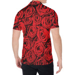 Red Rose Print Men's Shirt