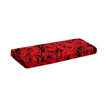 Red Rose Print Piano Keyboard Cover