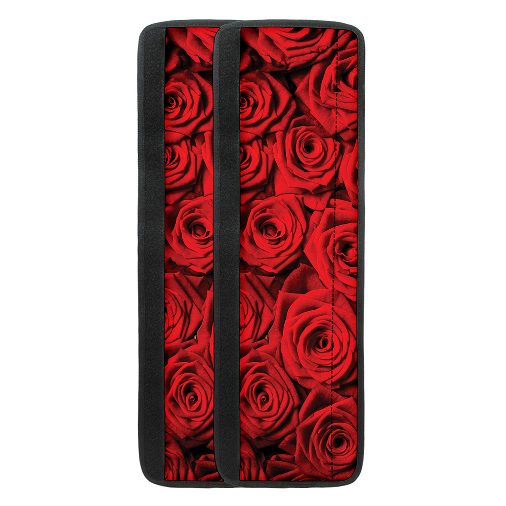 Red Rose Print Refrigerator Handle Covers