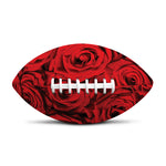 Red Rose Print Rugby Ball