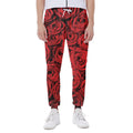 Red Rose Print Joggers
