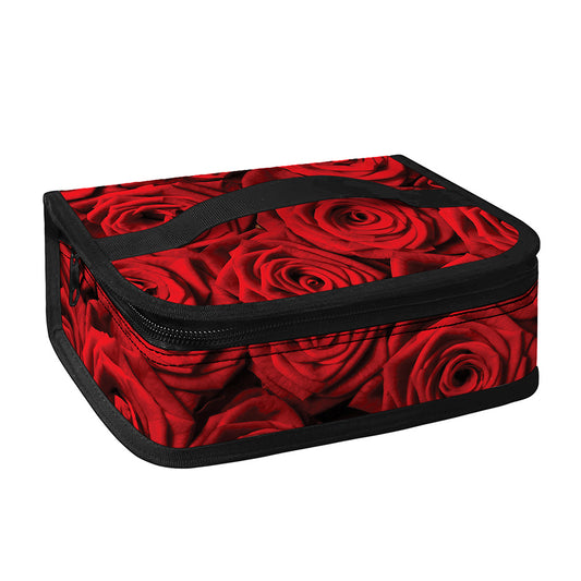 Red Rose Print Small Lunch Bag