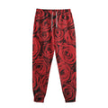Red Rose Print Sweatpants