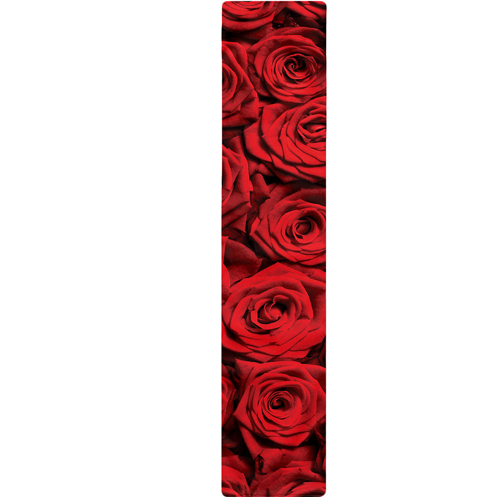 Red Rose Print Table Runner