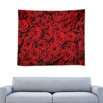 Red Rose Print Tapestry