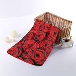 Red Rose Print Towel