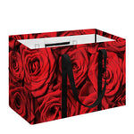 Red Rose Print Utility Tote Bag