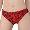 Red Rose Print Women's Panties