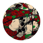 Red Rose Skull Pattern Print Basketball
