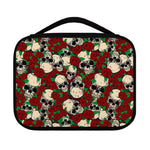 Red Rose Skull Pattern Print Classic Bible Case