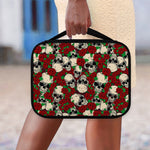 Red Rose Skull Pattern Print Classic Bible Case