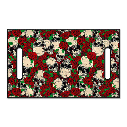 Red Rose Skull Pattern Print Golf Cart Seat Cover