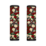 Red Rose Skull Pattern Print Handle Covers