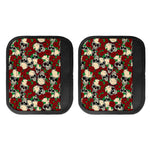 Red Rose Skull Pattern Print Handle Covers