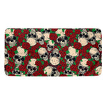 Red Rose Skull Pattern Print Towel