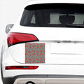 Red Roses Houndstooth Pattern Print Car Sticker