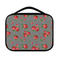 Red Roses Houndstooth Pattern Print Classic Bible Case