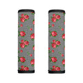 Red Roses Houndstooth Pattern Print Handle Covers