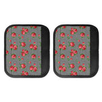Red Roses Houndstooth Pattern Print Handle Covers