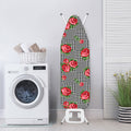 Red Roses Houndstooth Pattern Print Ironing Board Cover