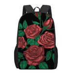 Red Roses Tattoo Print 17 Inch Backpack