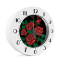 Red Roses Tattoo Print Alarm Clock