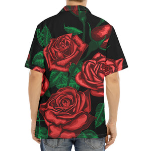 Red Roses Tattoo Print Aloha Shirt