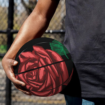 Red Roses Tattoo Print Basketball