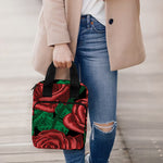 Red Roses Tattoo Print Bible Tote Bag
