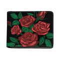 Red Roses Tattoo Print Bifold Wallet
