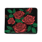 Red Roses Tattoo Print Bifold Wallet
