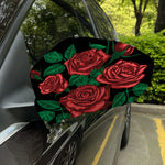 Red Roses Tattoo Print Car Side Mirror Covers