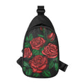 Red Roses Tattoo Print Sling Bag